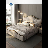 Trueliving  New designer Light masterbed Laminated Finish & PU Finish 6Ft *6Ft *1Ft